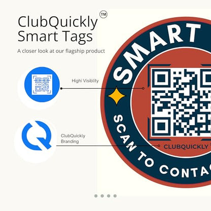 ClubQuickly Emergency Car QR Code Sticker - Number Hidden, Scan to Call or WhatsApp Owner, Masked Contact, Waterproof, Parking & Emergency Tag