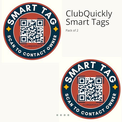 ClubQuickly Emergency Car QR Code Sticker - Number Hidden, Scan to Call or WhatsApp Owner, Masked Contact, Waterproof, Parking & Emergency Tag