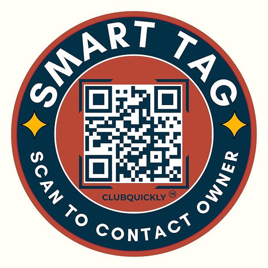 ClubQuickly Emergency Car QR Code Sticker - Number Hidden, Scan to Call or WhatsApp Owner, Masked Contact, Waterproof, Parking & Emergency Tag